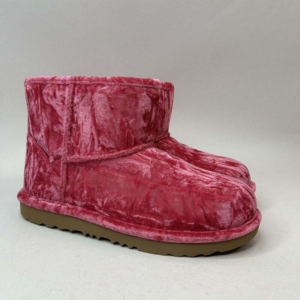 UGG Classic Mini II Pink 3 Velvet Boot “Raspberry Wool” 2023